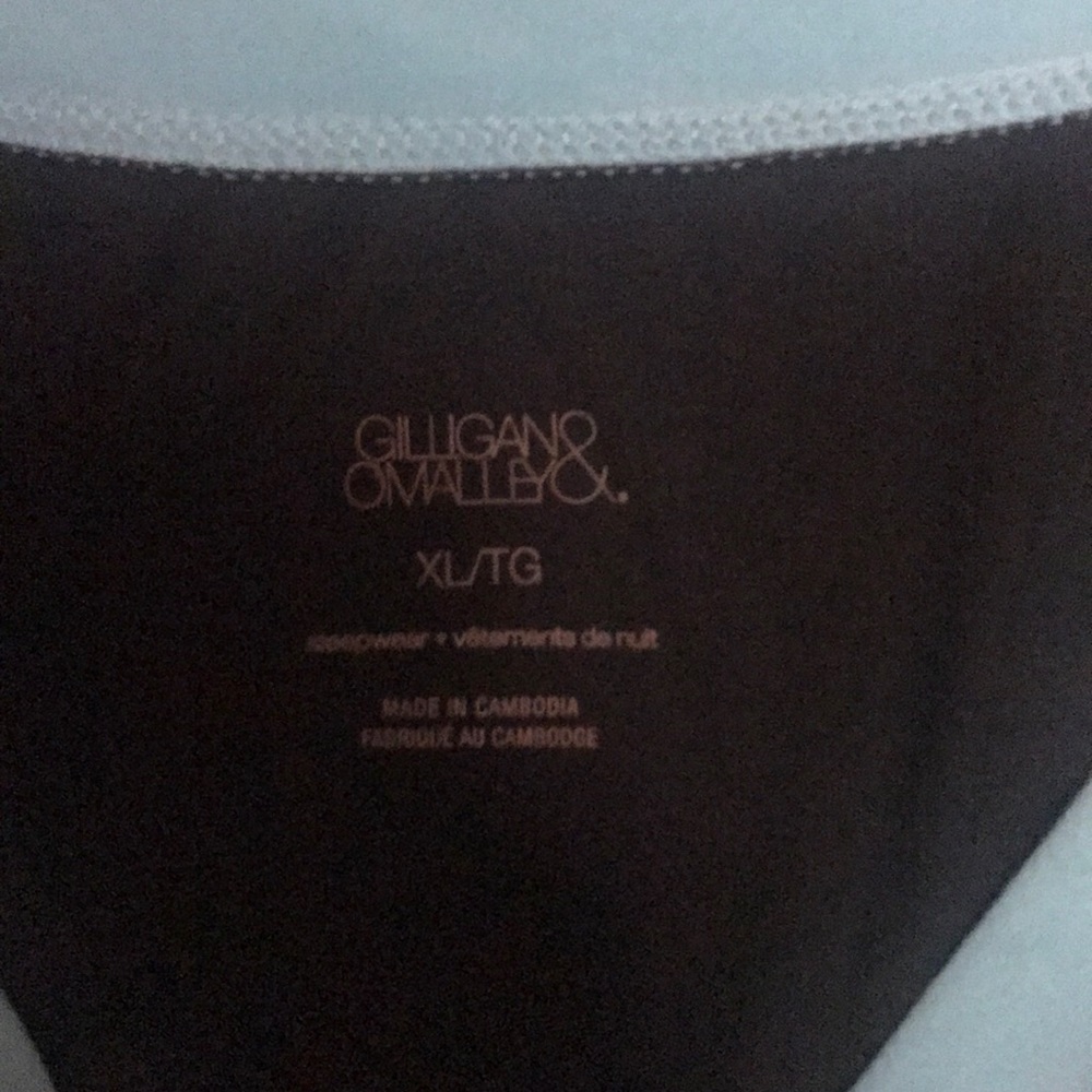 Gilligan & O’Malley Black PJ Set-XL - Picture 4 of 6